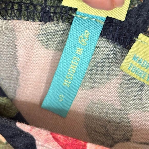 Farm Rio Anthropologie Floral Viscose Kimono Style Blouse Small - Picture 4 of 12